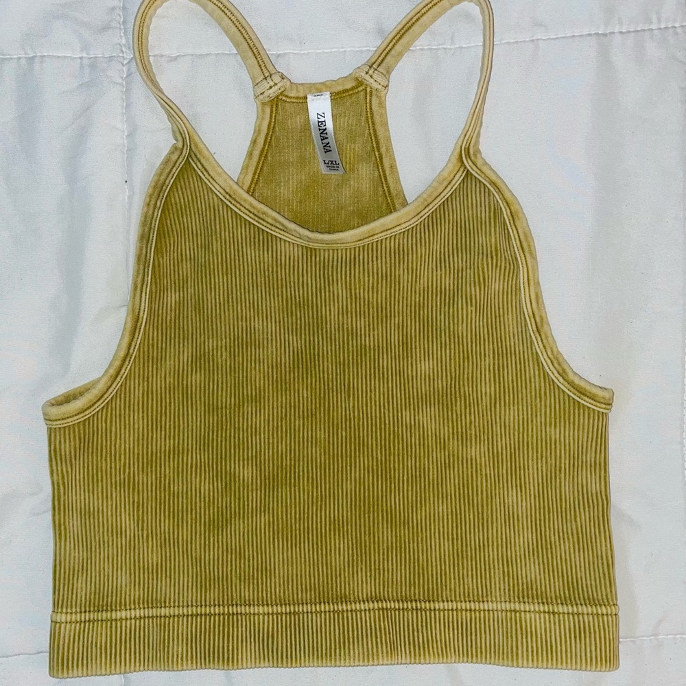 Zenana Ribbed Tank Top / bralette XL